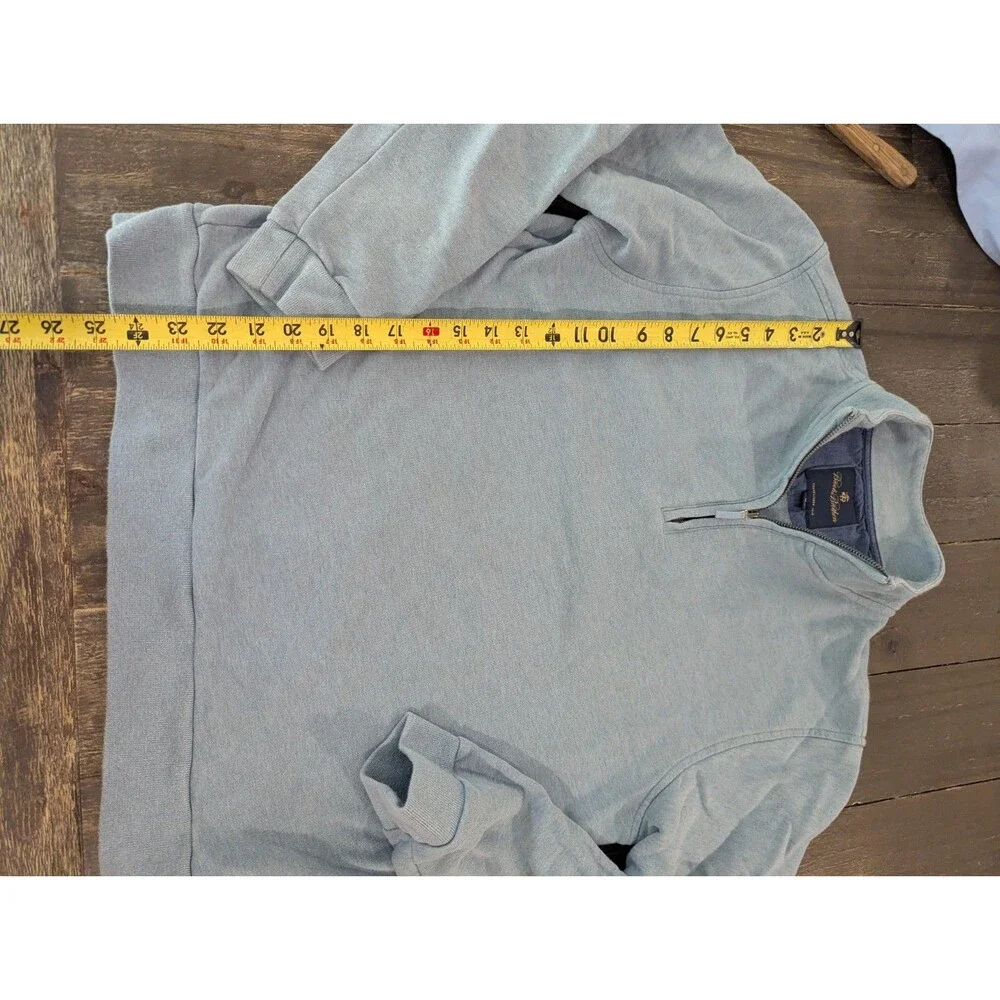 Brooks Brothers Quarter Zip Blue Quarter Zip Thick Mens Size M